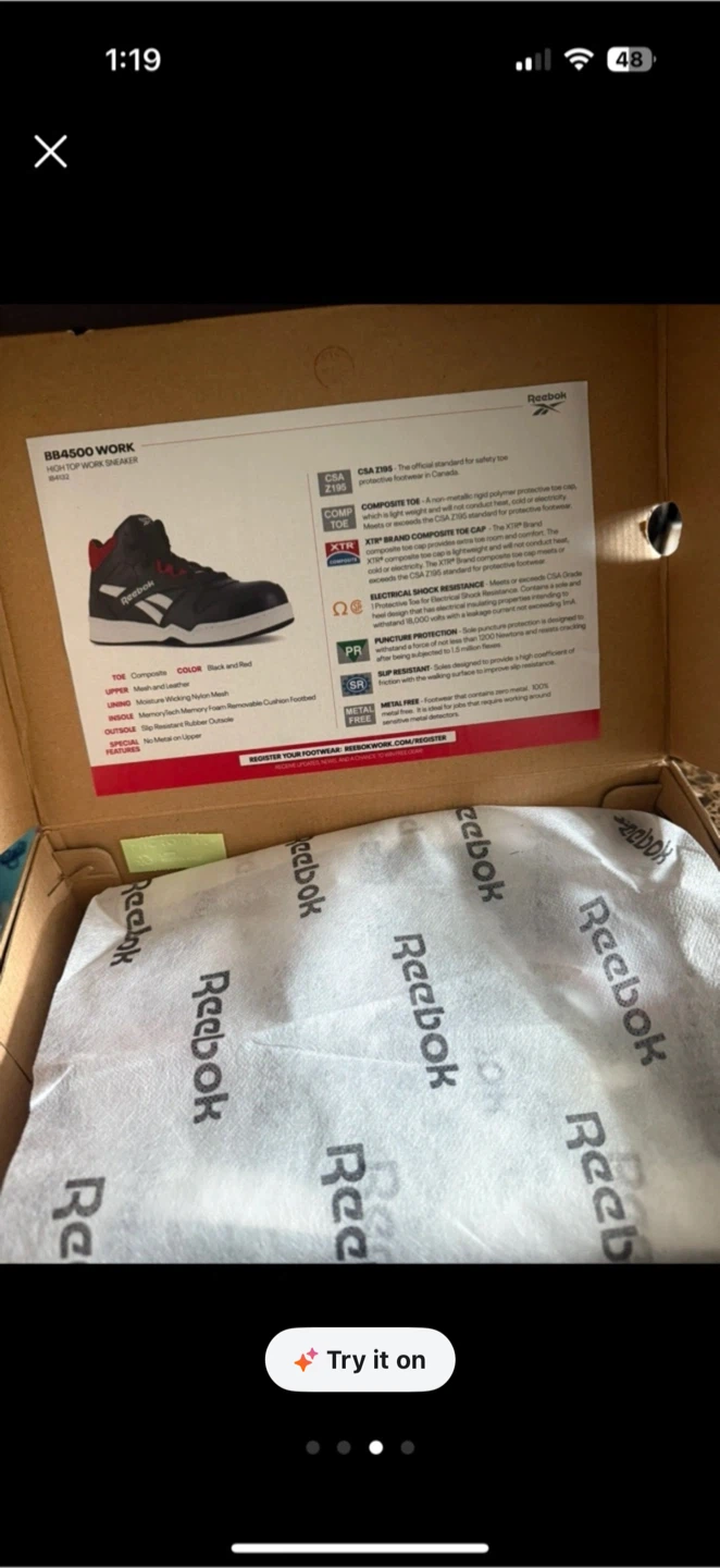 Reebok BB4500 Work High Top Sneakers - photo 3