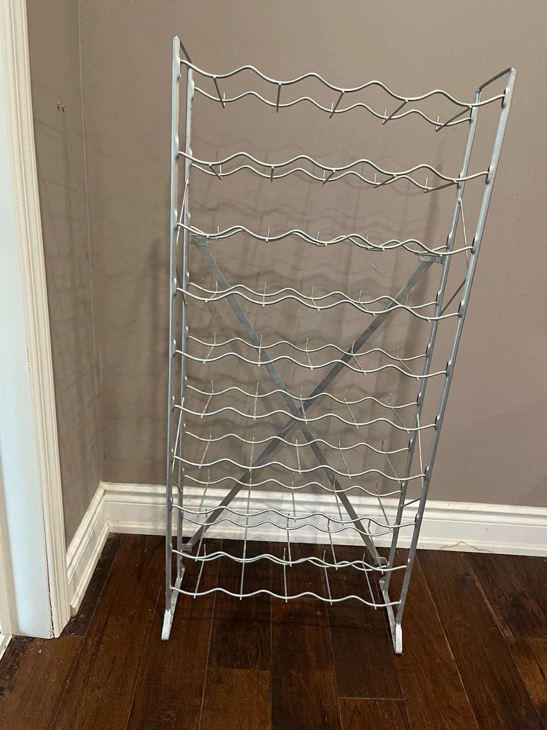 54-Bottle Metal Wine Rack