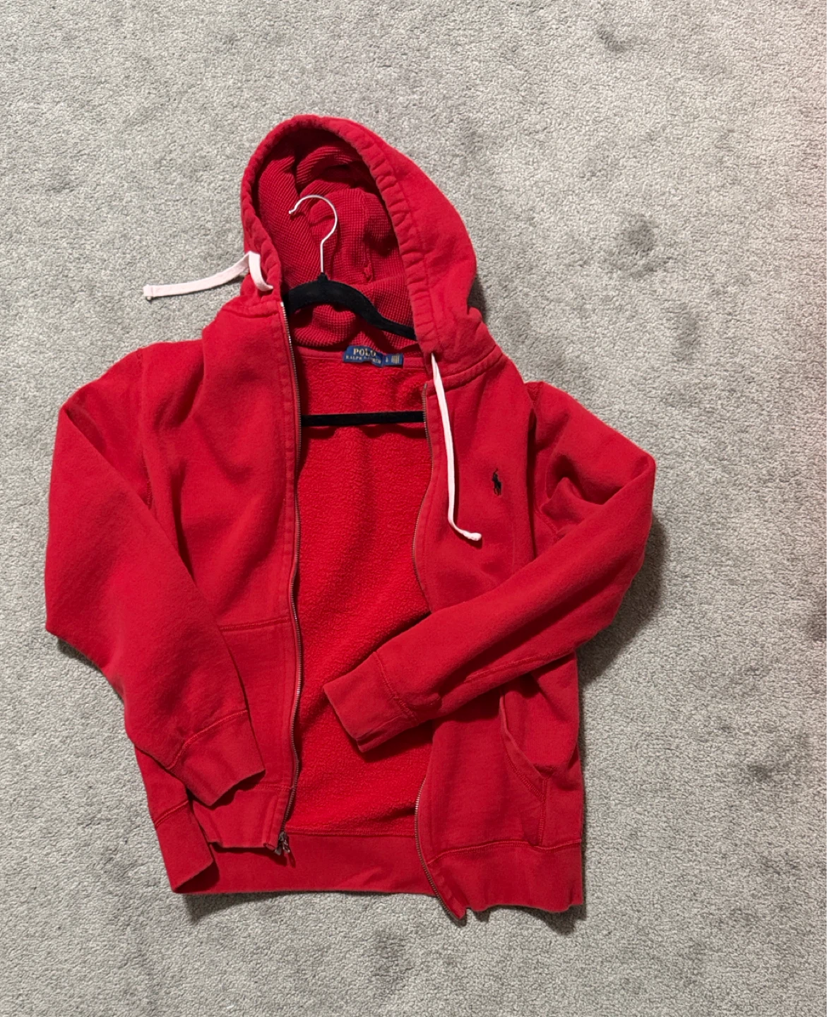 Polo Ralph Lauren Red Zip-Up Hoodie and Sweatpants Set
