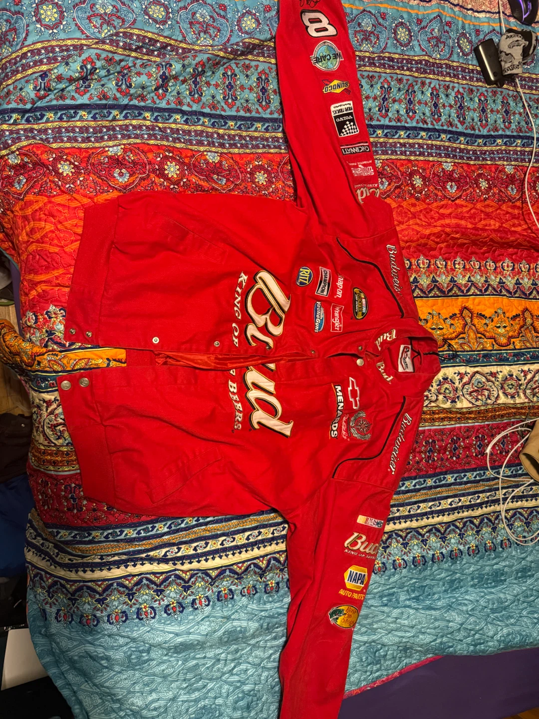 Budweiser King of Beers NASCAR Racing Jacket