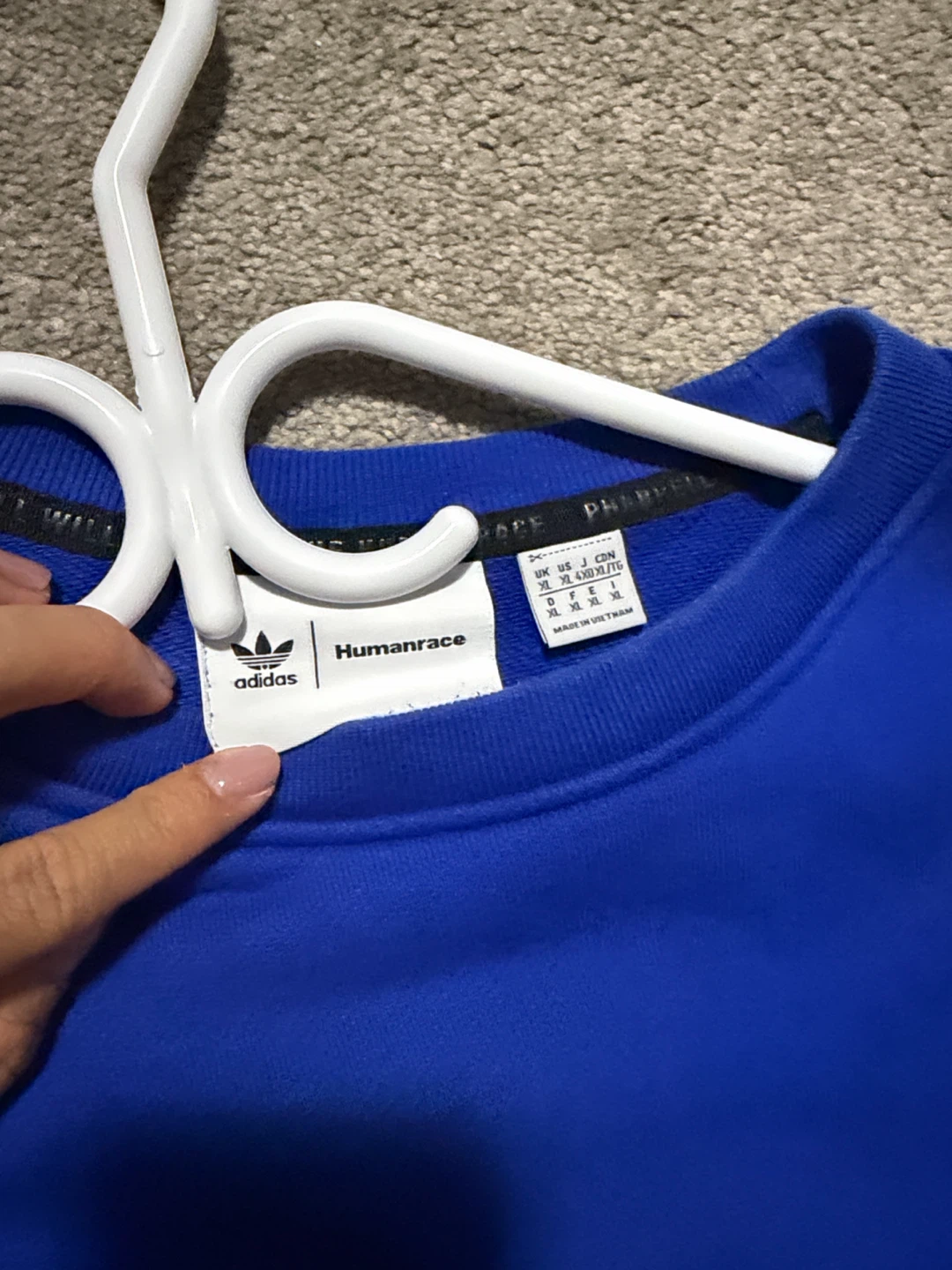 Adidas Pharrell Williams Humanrace Crewneck Sweatshirt XL Blue - photo 2
