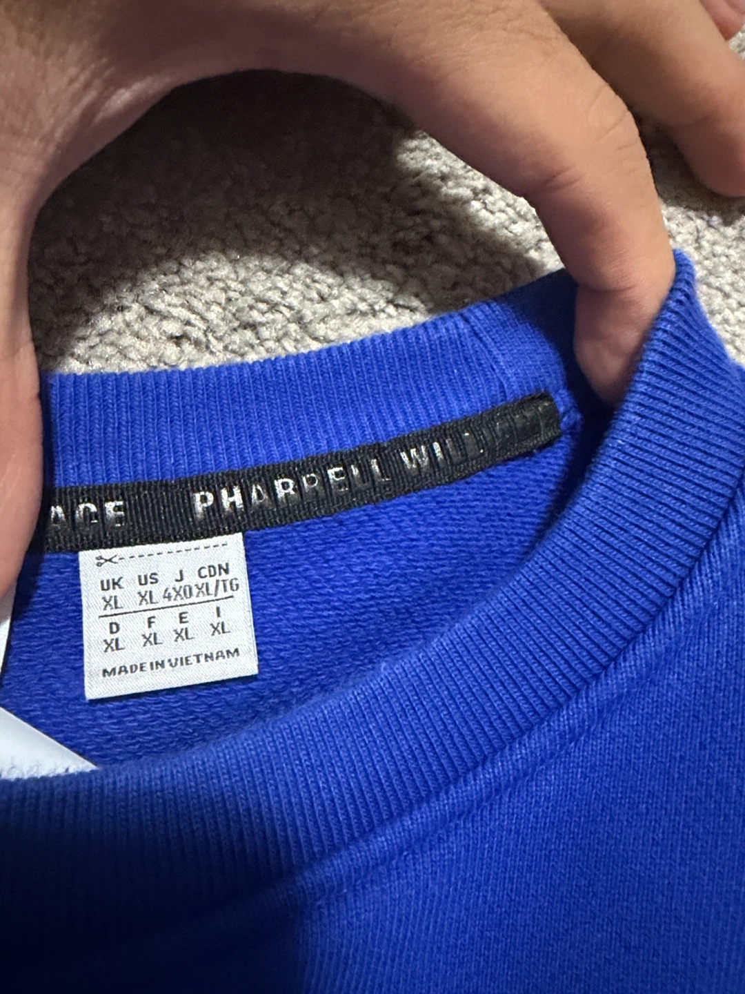 Adidas Pharrell Williams Humanrace Crewneck Sweatshirt XL Blue - photo 4