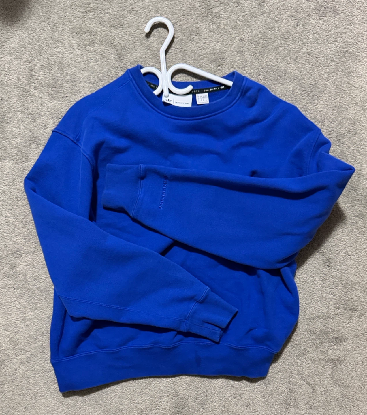 Adidas Pharrell Williams Humanrace Crewneck Sweatshirt XL Blue