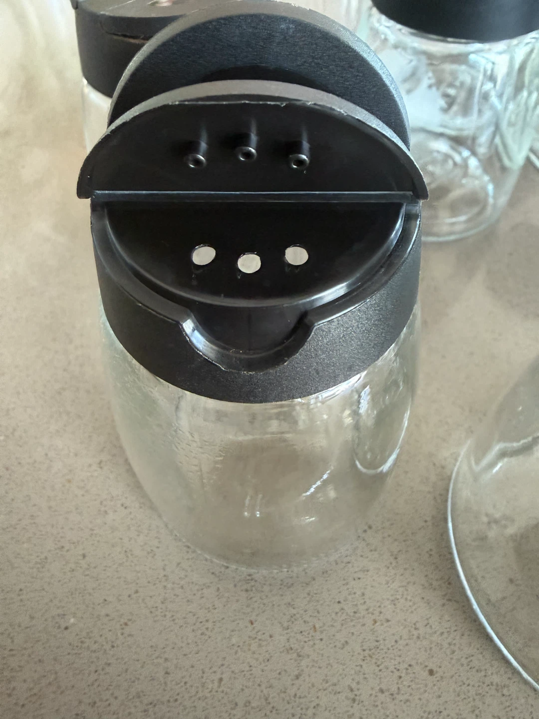 Ikea Glass Spice Jars with Black Shaker Lids - photo 3