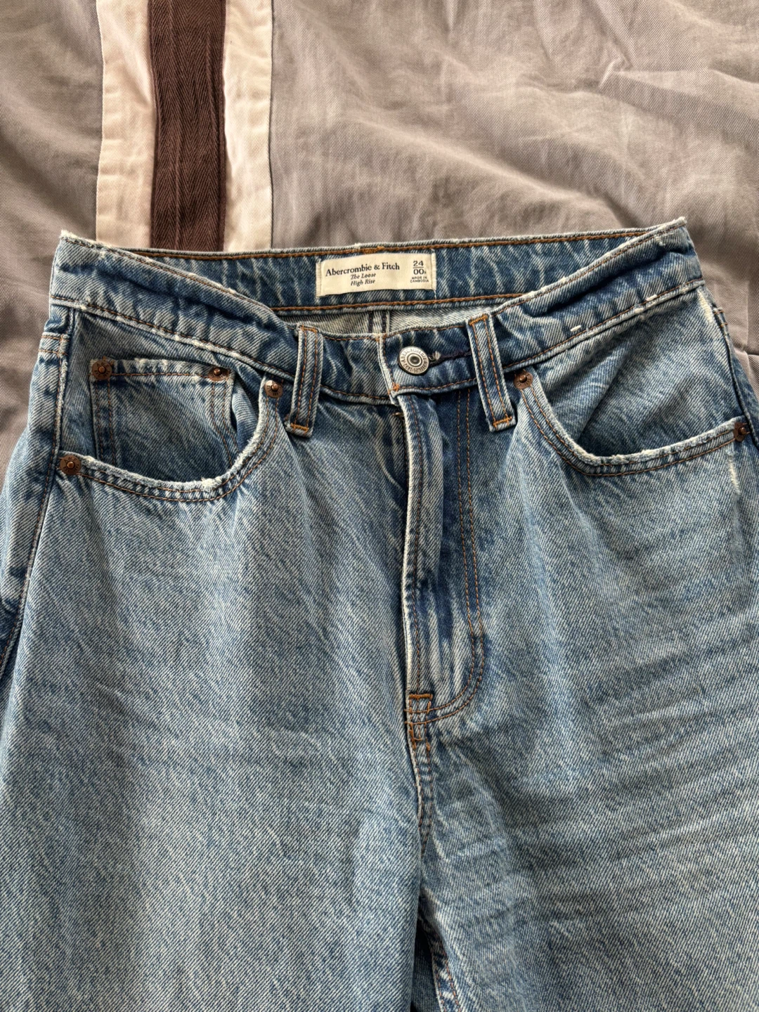 Abercrombie & Fitch High Rise Straight Jeans