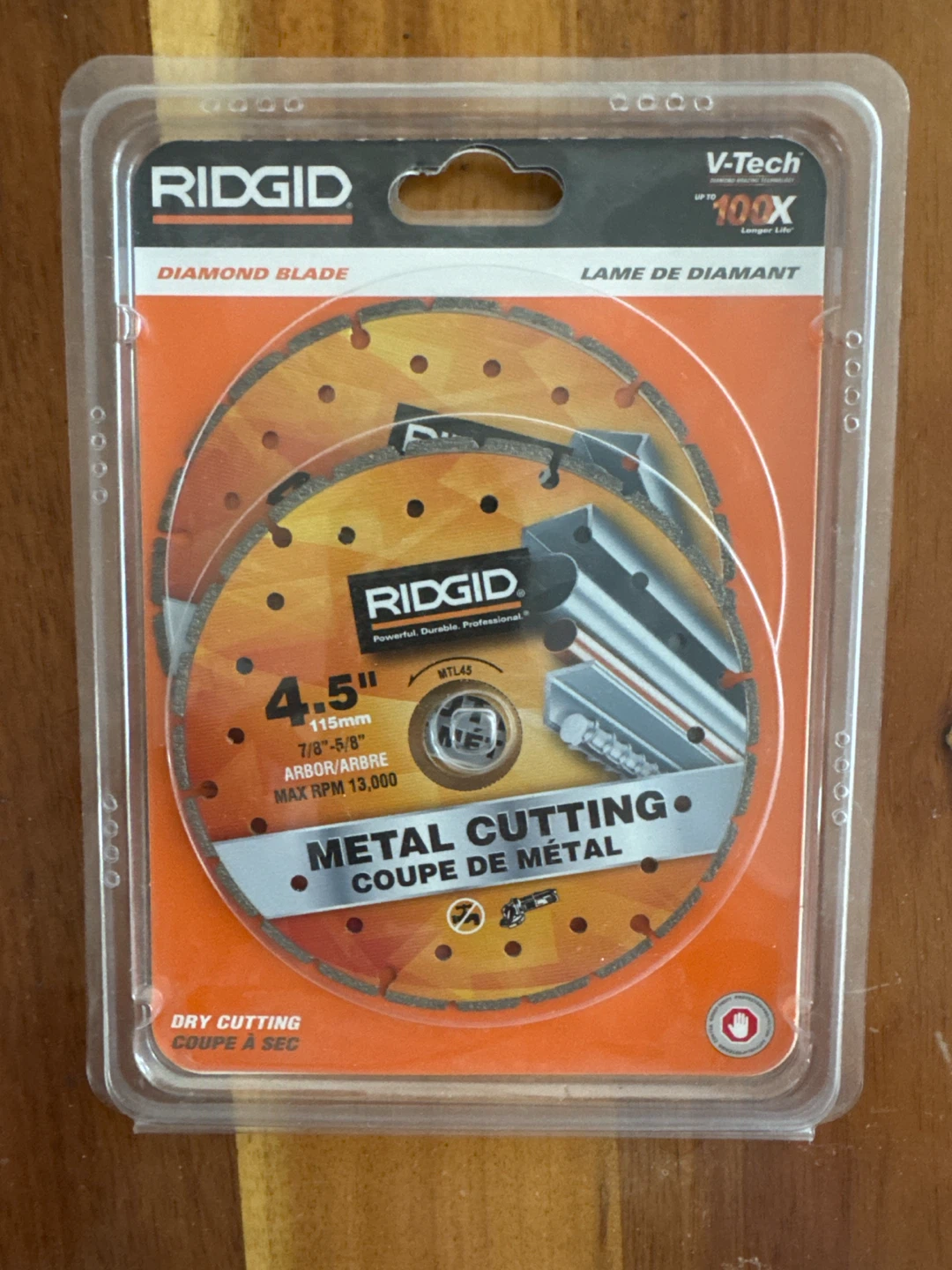 Ridgid 4.5" Metal Cutting Diamond Blades (2 Pack)