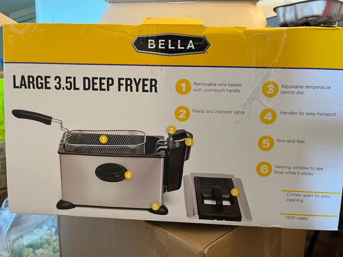 BELLA Large 3.5L Deep Fryer - photo 3