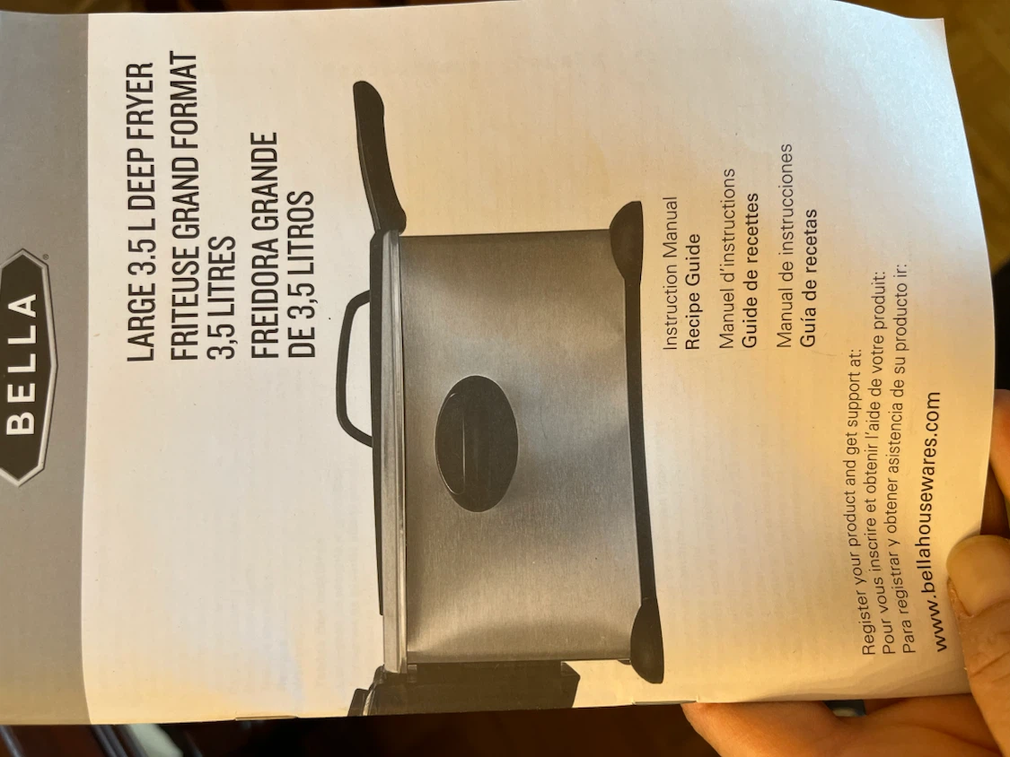 BELLA Large 3.5L Deep Fryer - photo 4