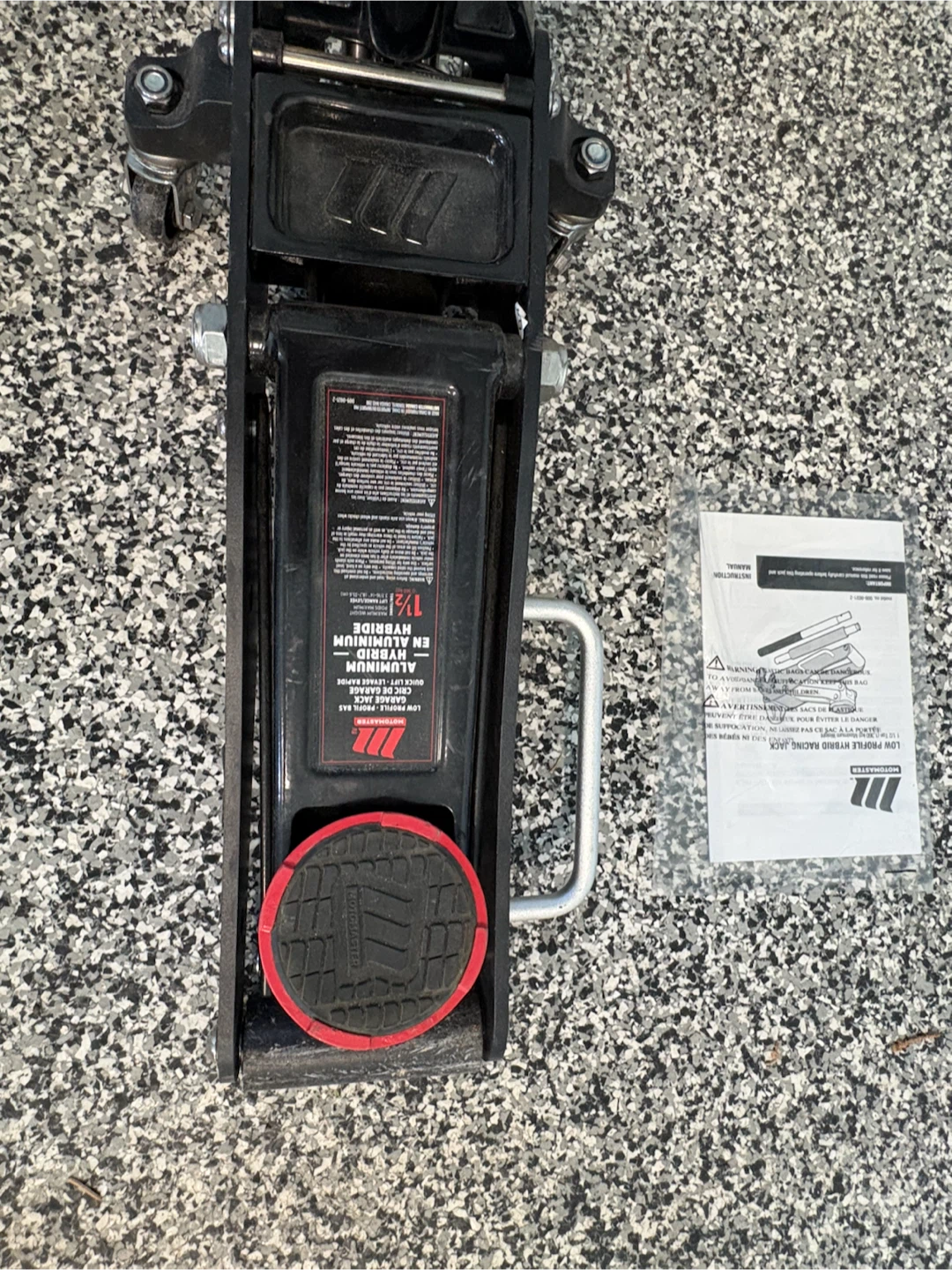 Motomaster low profile 1 1/2 ton floor jack - photo 2
