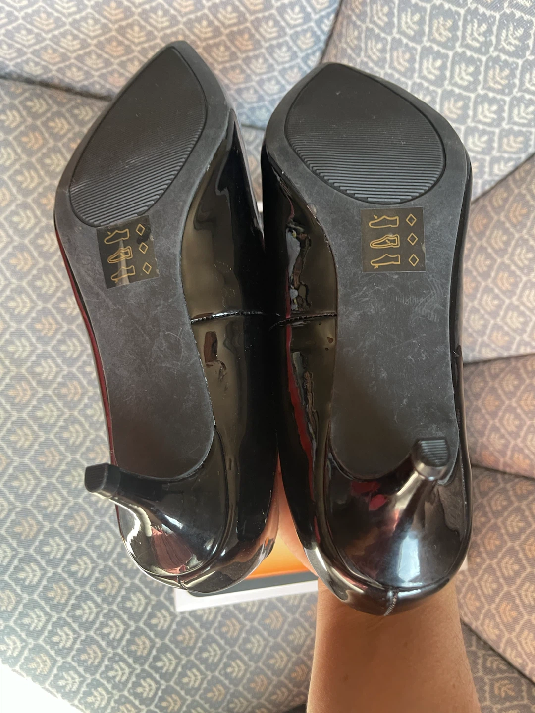 George Women's Black Patent Heels Size 7 - photo 5