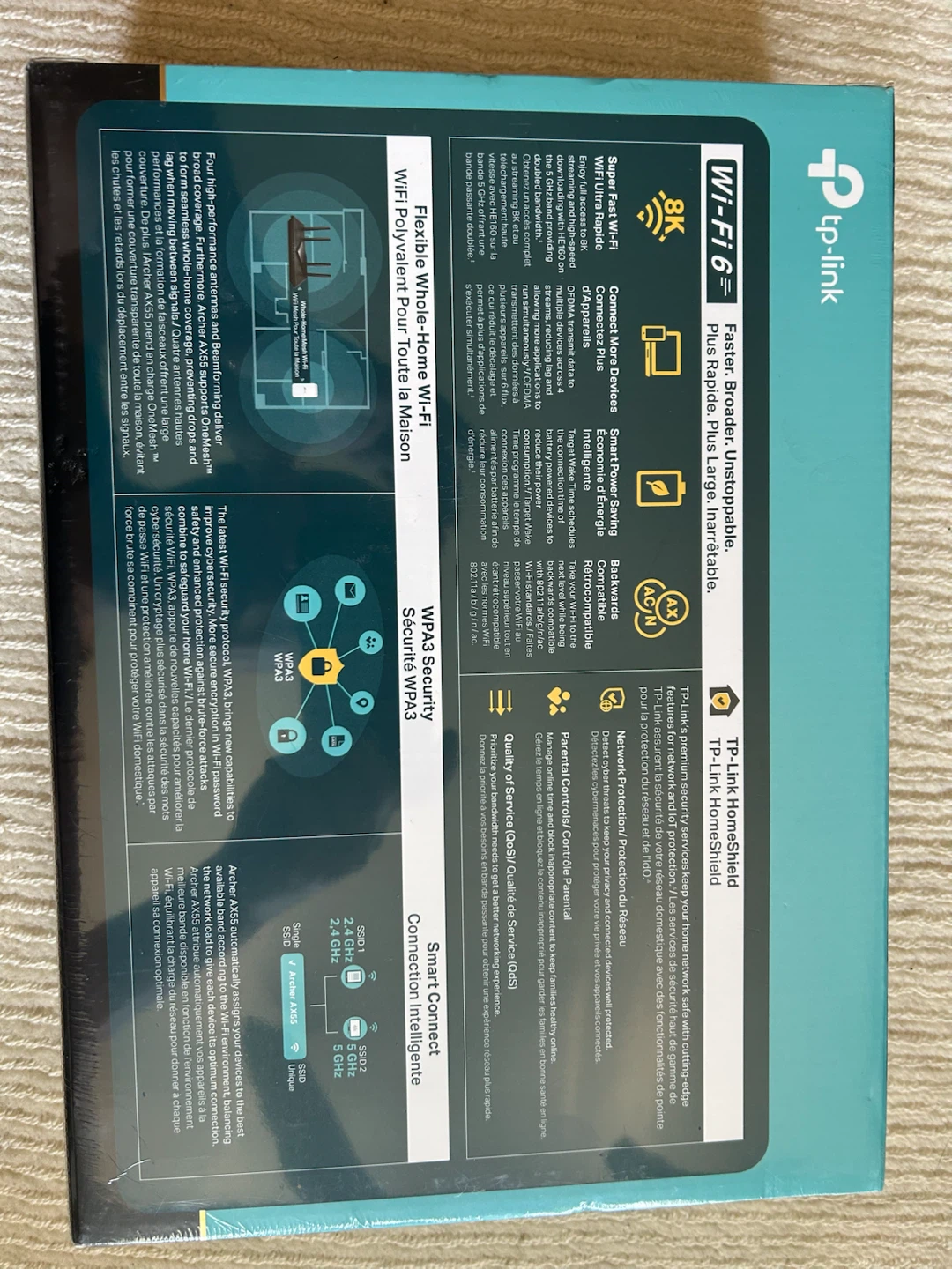 *BRAND NEW*TP Link AX3000 Dual Band Gigabit WI-FI 6 Router - photo 5
