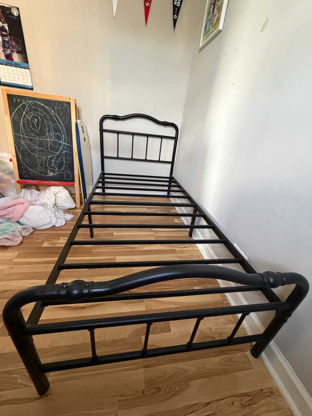 Black Metal Twin Bed Frame