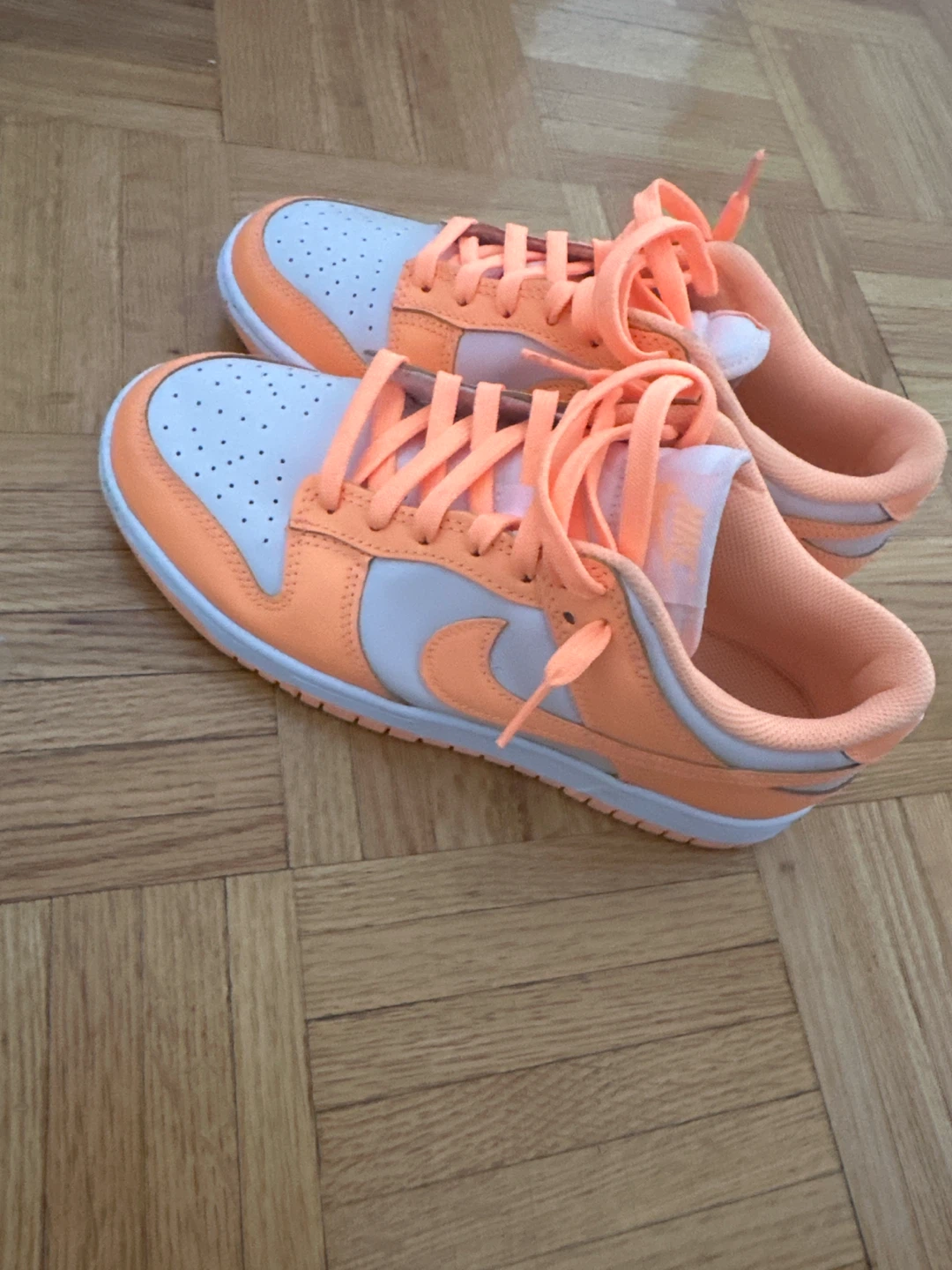 Nike Dunk Low sneakers - orange and white