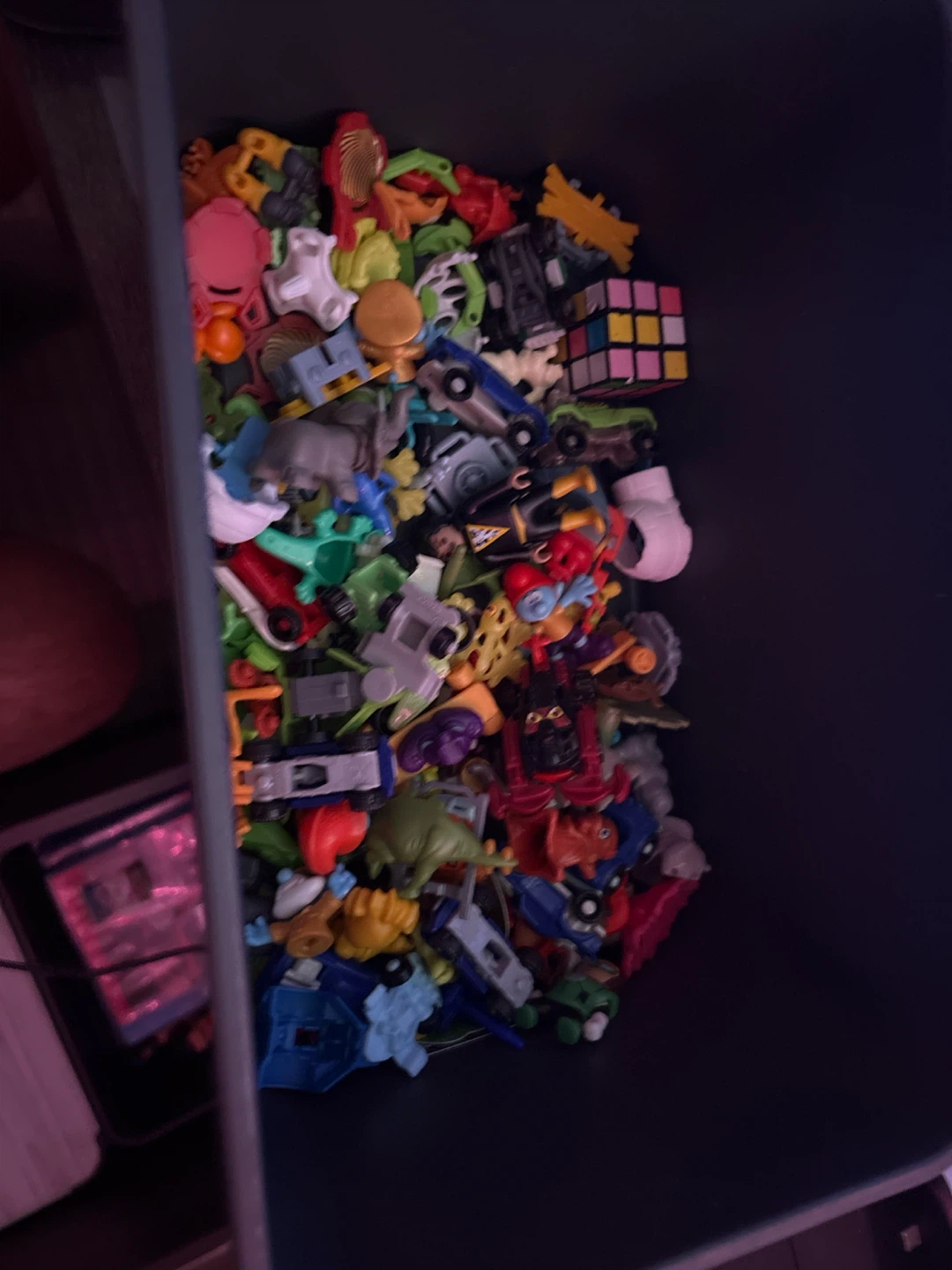 Assorted Mini Toys and Mini Rubik's Cube