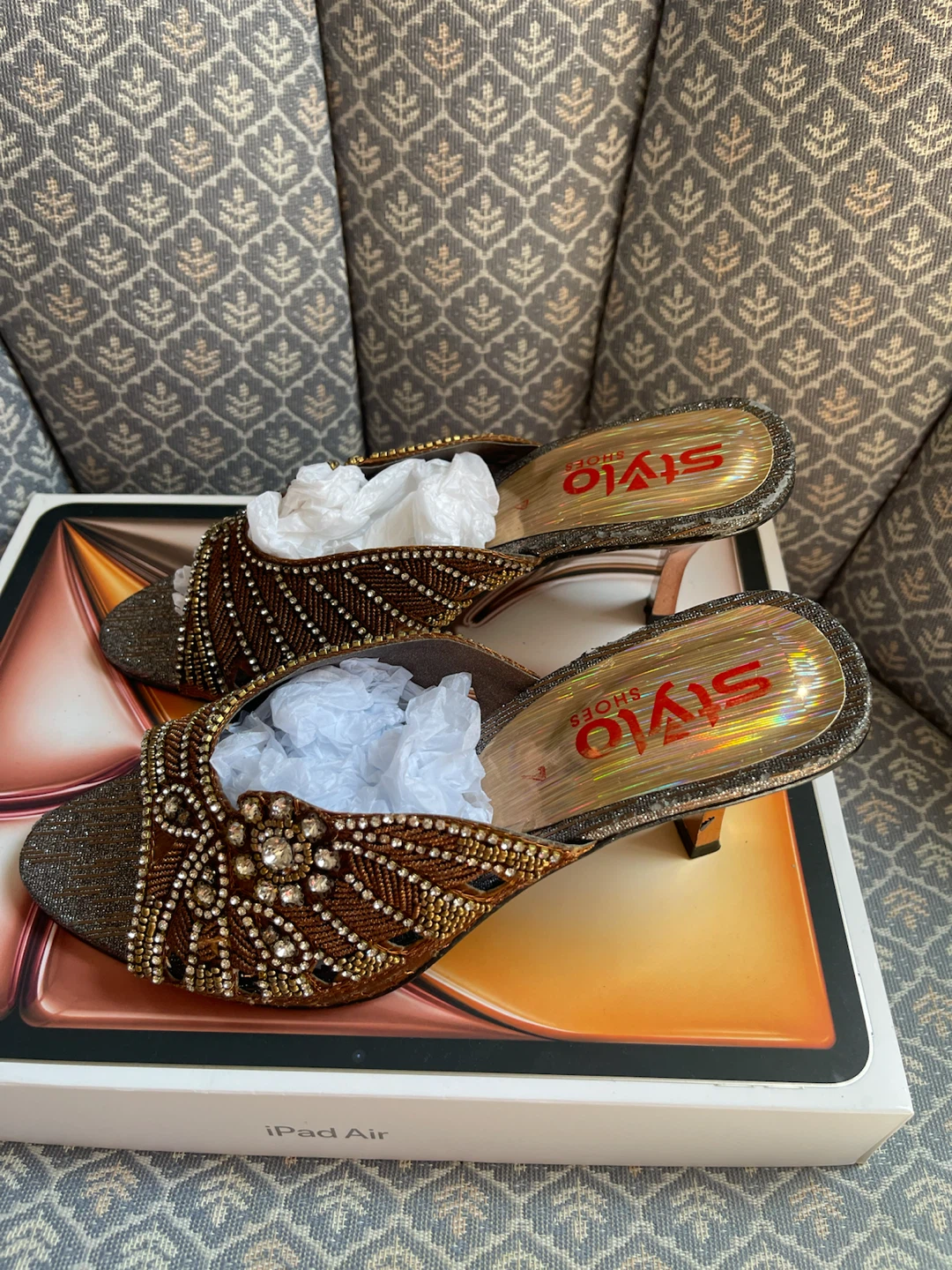 Stylo sandal Shoes Embellished Heeled Mules - photo 2