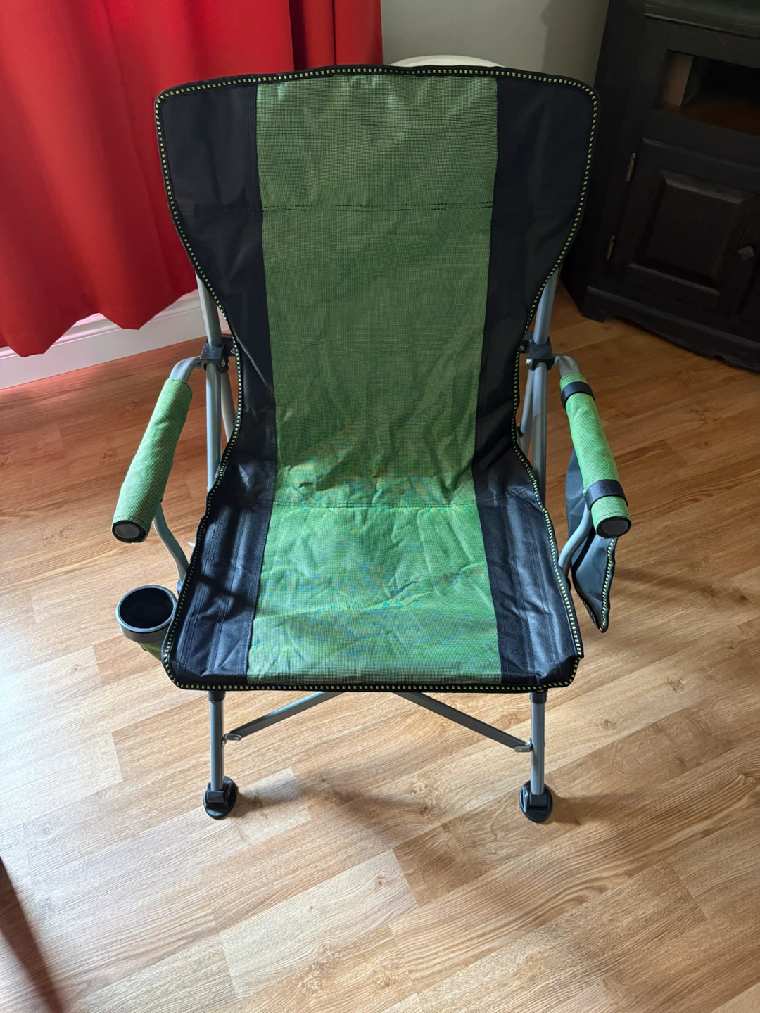 Oversized Green folding portable camping chair