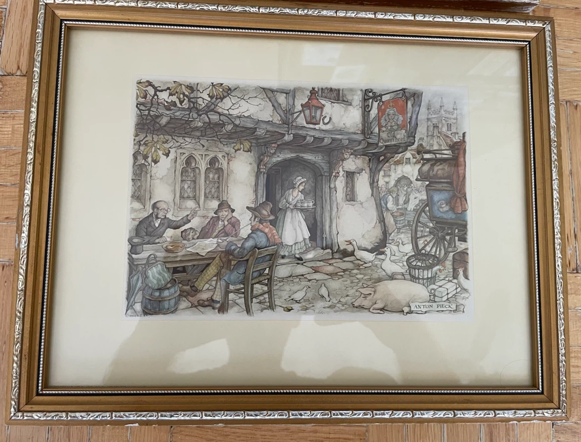 Lot Of 2 Antique Anton Pieck Framed Prints - photo 3