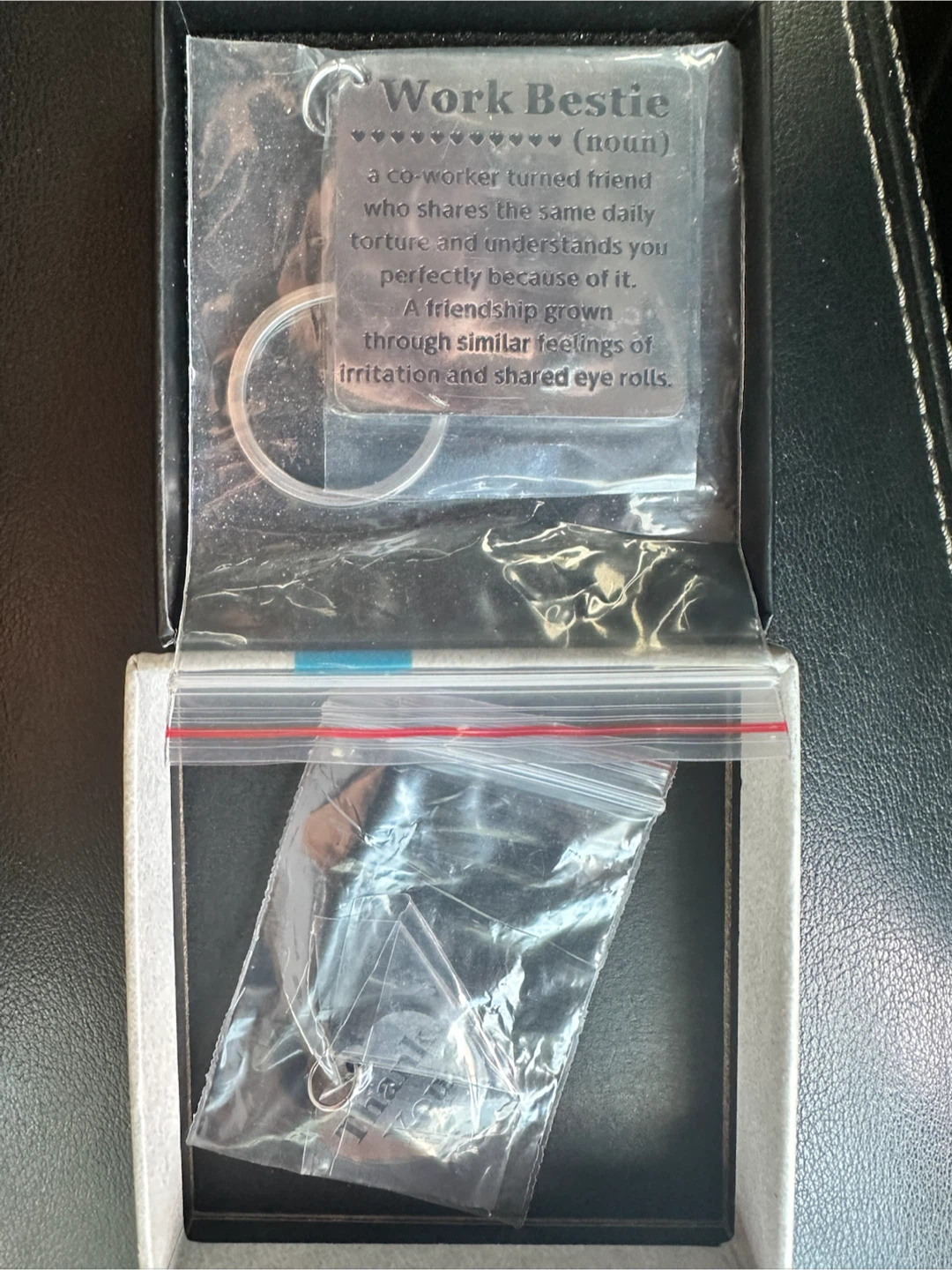 Work Bestie Keychain