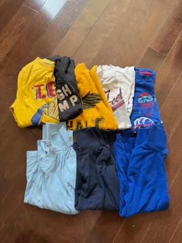 Bundle of Boys Clothes 6-8T - T-shirts, Hoodies, Pants, Pyjamas