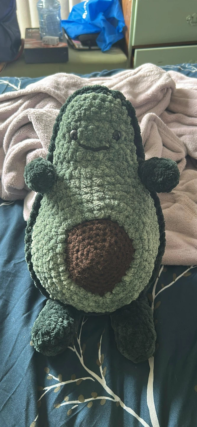 Crocheted Avocado Plush Toy