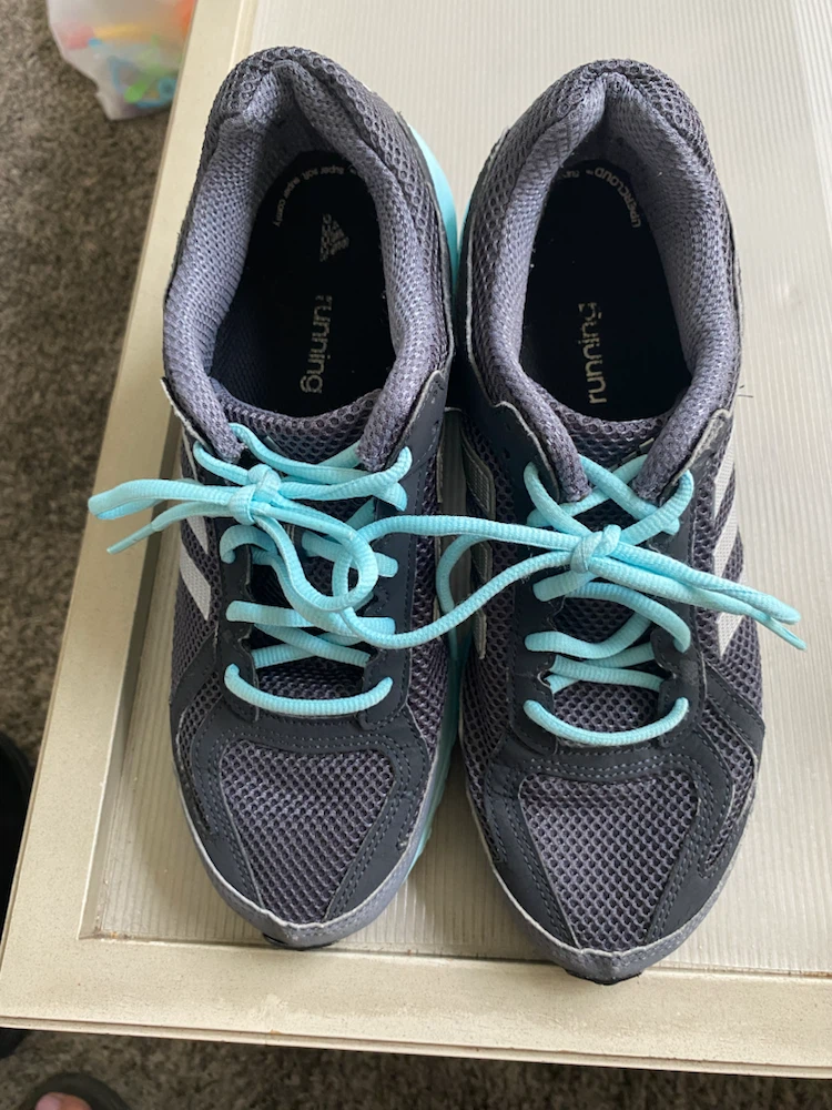 Adidas Running Shoes - Grey/Aqua