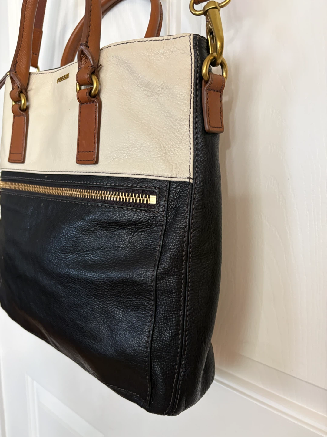 Fossil Lucy Convertible Leather Tote Bag - photo 4