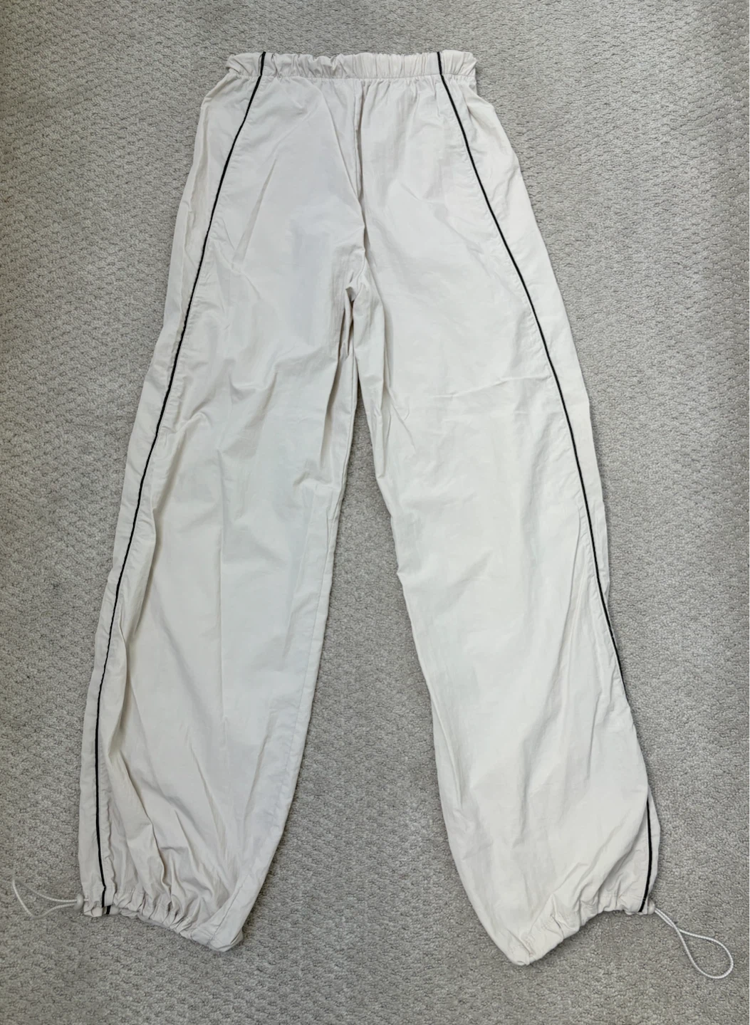 Hollister Light Grey Baggy Track Pants