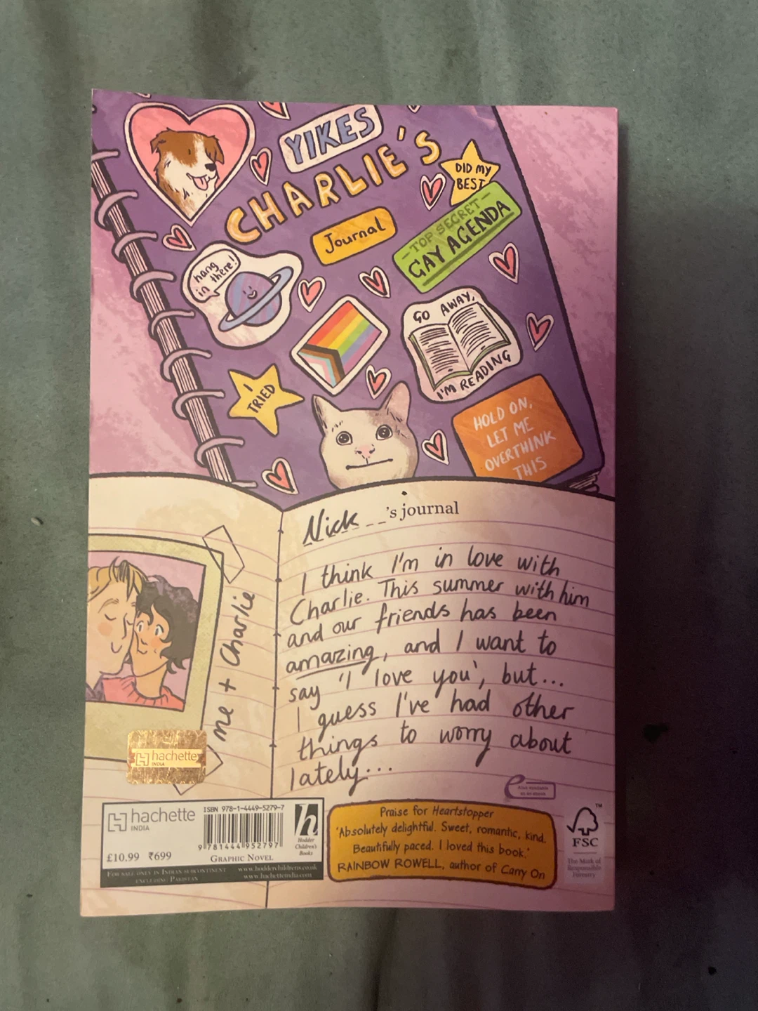 Heartstopper Volume 4 Graphic Novel by Alice Oseman - photo 2