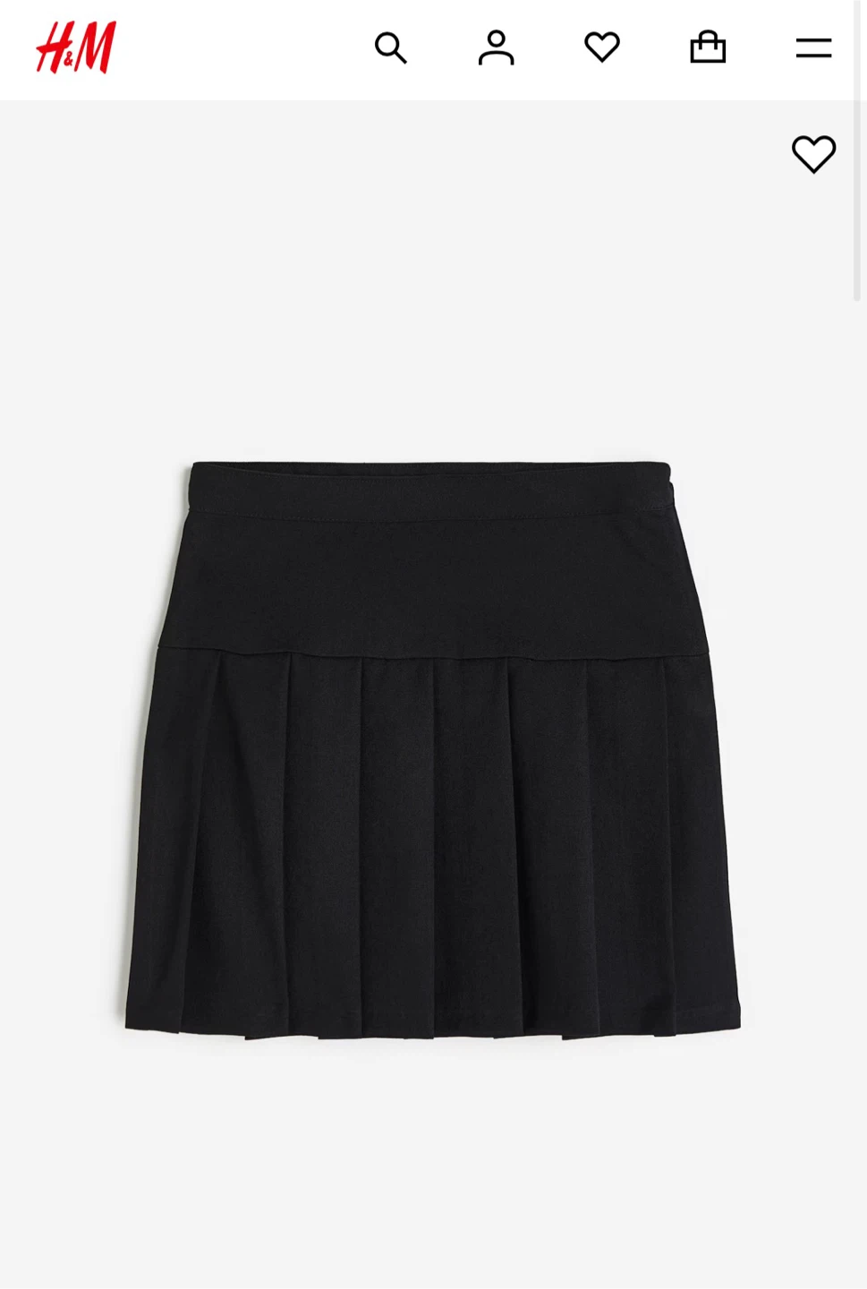 H&M Black Pleated Skirt - photo 5