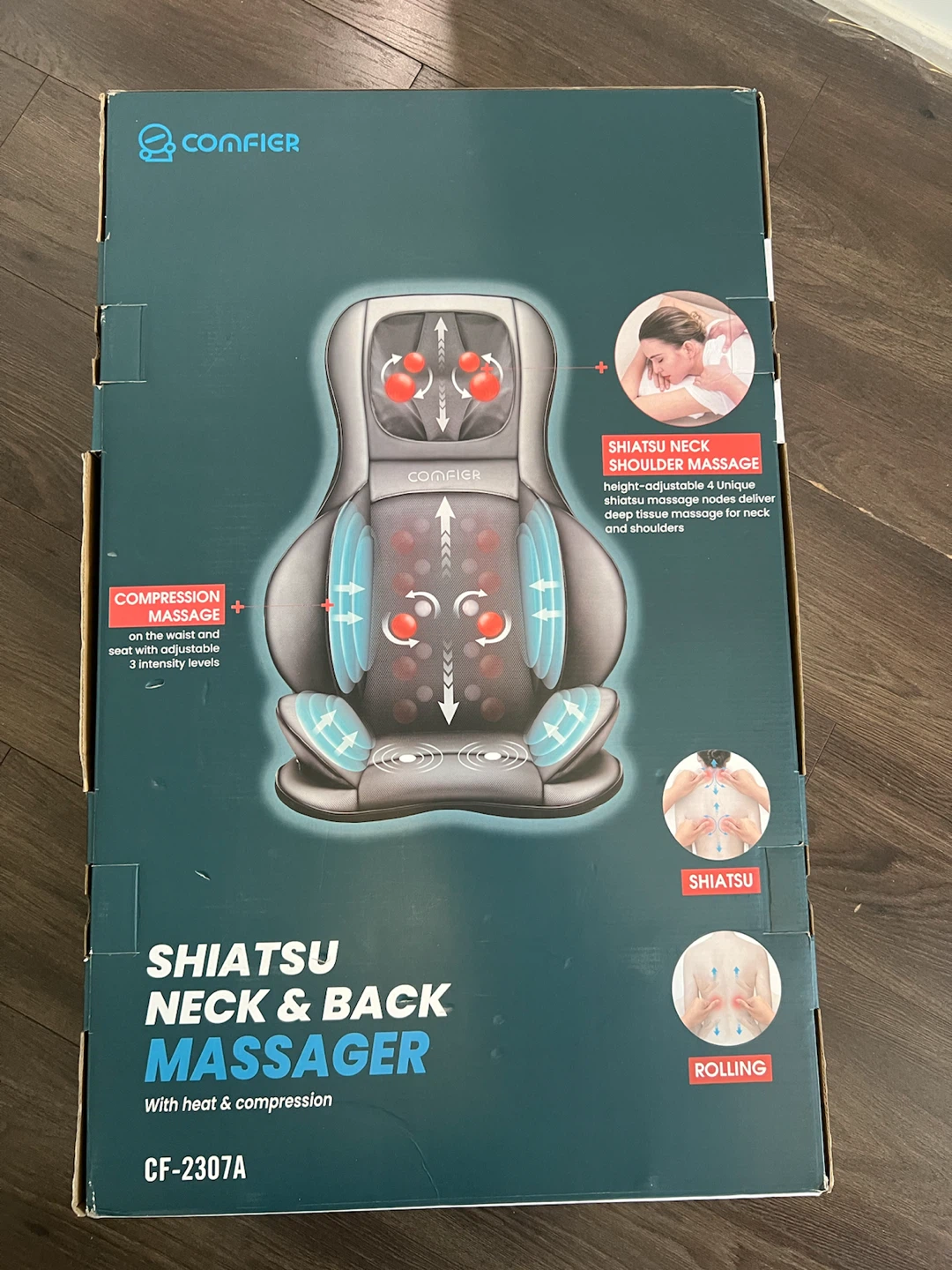 Comfier Shiatsu Neck & Back Massager CF-2307A