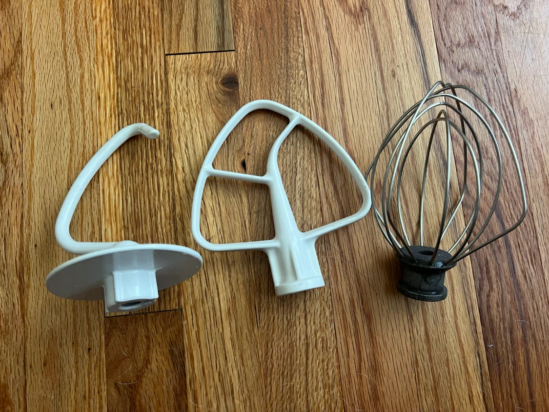 Kitchen Aid Attachments (Dough Hook, Flat Beater, Whisk) - photo 5