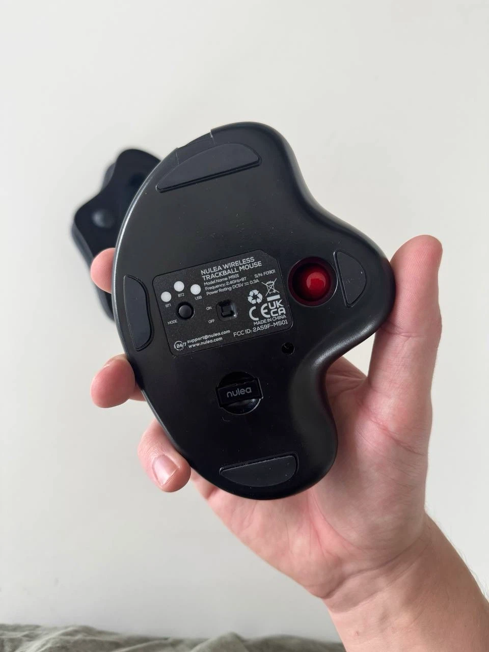 Wireless Trackball Mouse with Wrist Rest - photo 3