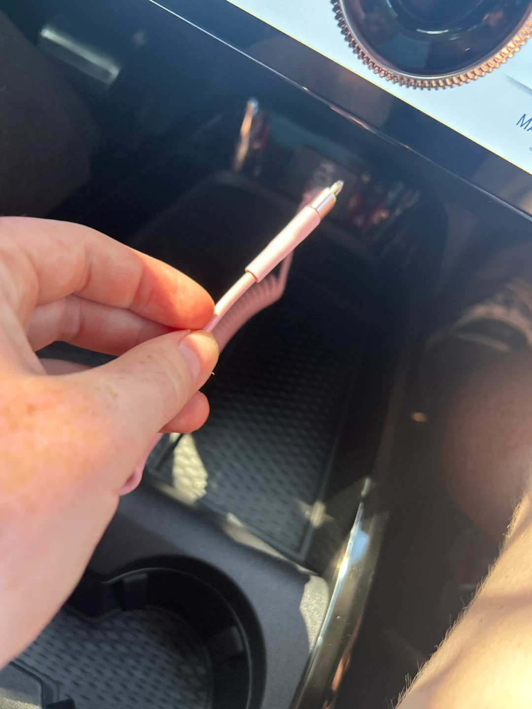 Pink Coiled USB-C to Lightning Cable