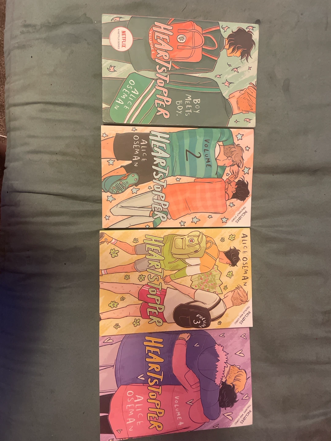 Heartstopper Volumes 1-4 Graphic Novels by Alice Oseman