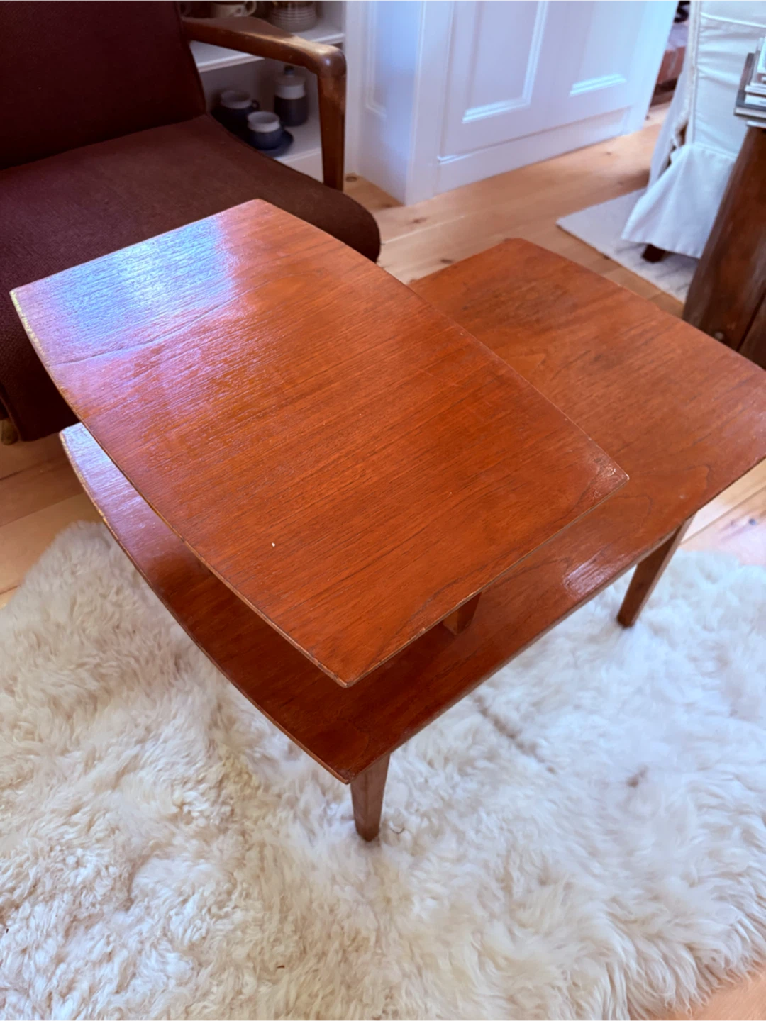 Vintage Wooden Side Table - photo 4