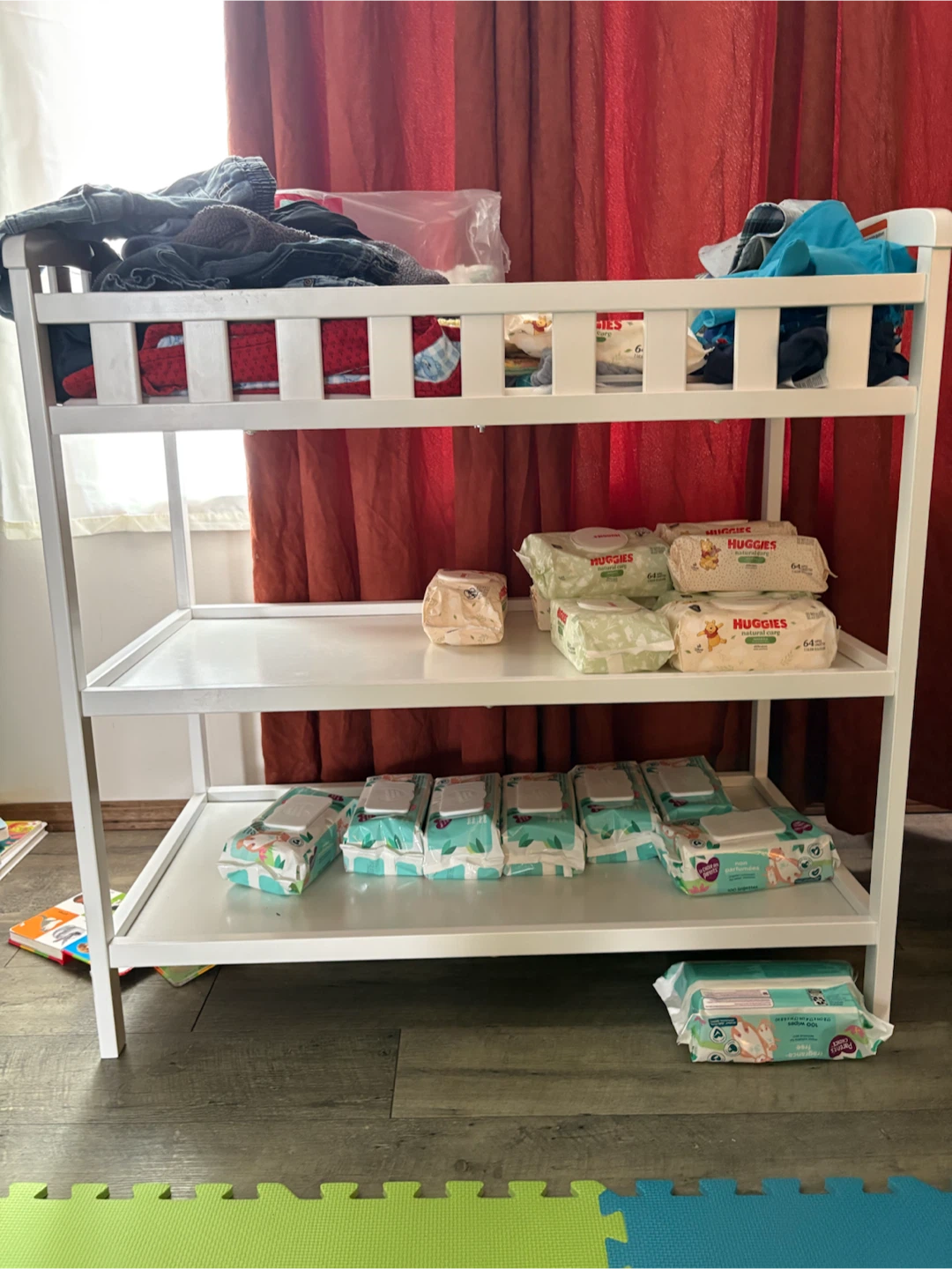 White 3-Tier Changing Table Diaper