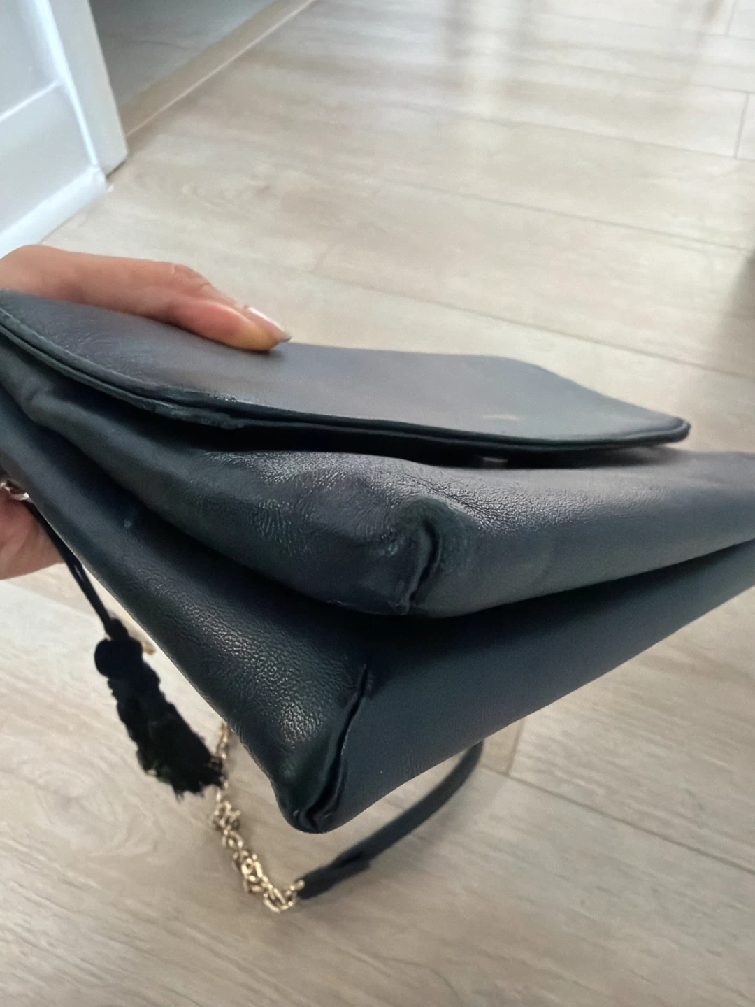 LANVIN Black Leather Small Sugar Bag with Tassel Charm - photo 3