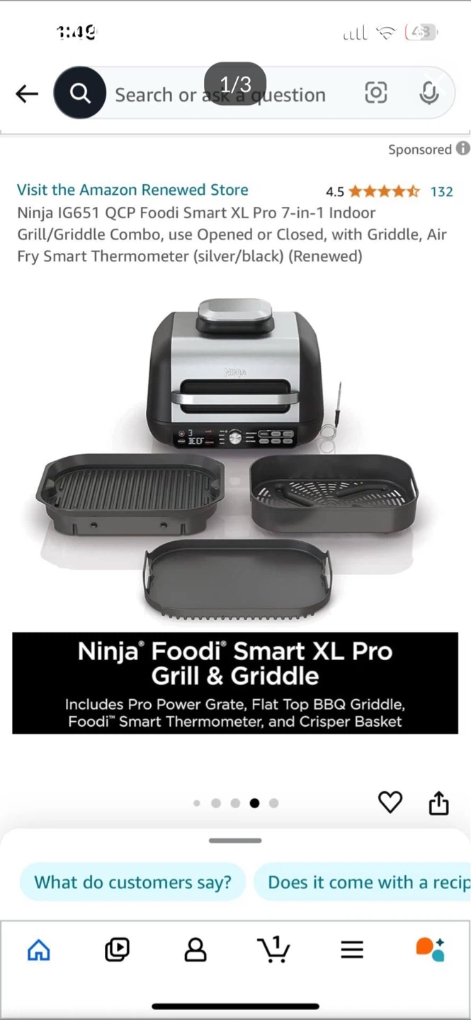 Brand new Ninja Foodi Smart XL Pro Grill & Griddle - photo 2