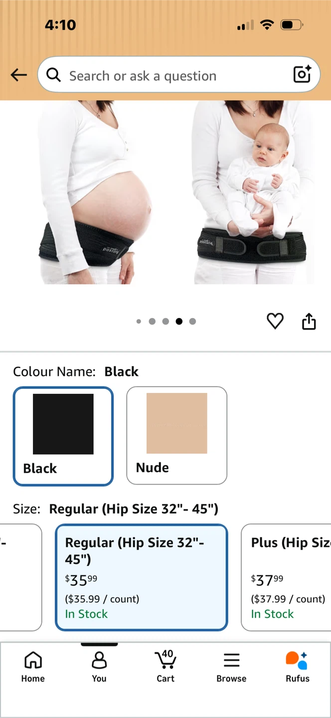 Posture Belt for SI Joint Pain - Regular Size