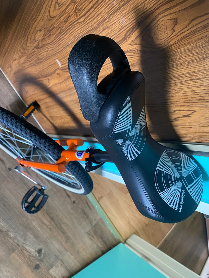 Orange Unicycle with Black Seat - photo 2
