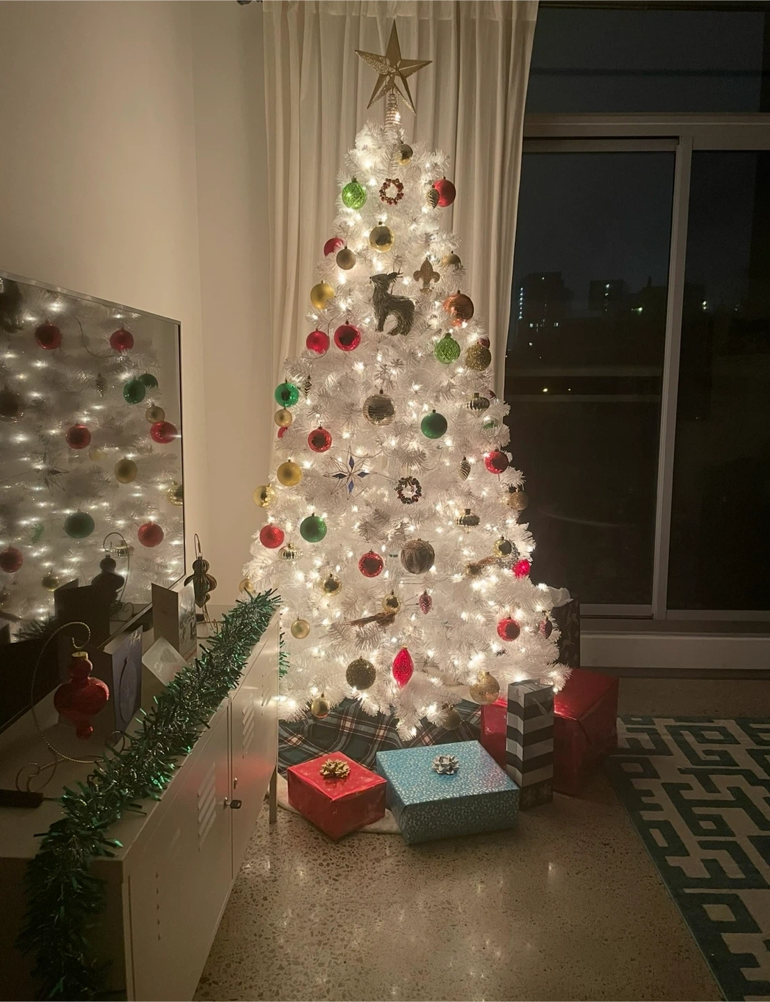 7ft white Christmas tree