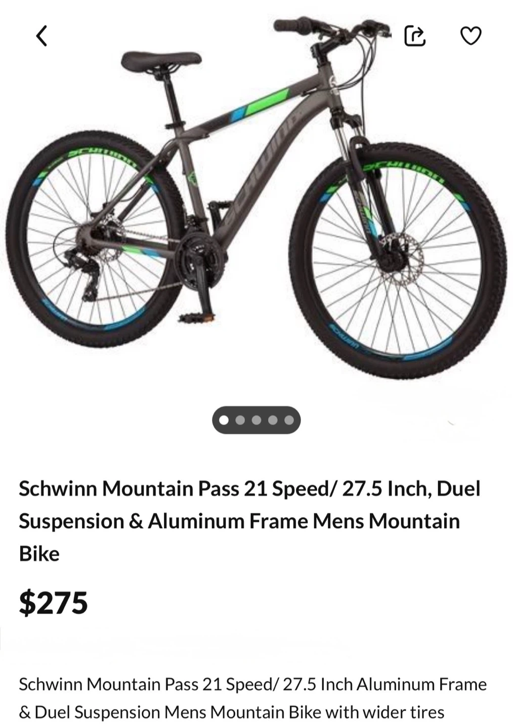 Schwinn Mountain Pass 27.5" Mountain Bike - photo 5