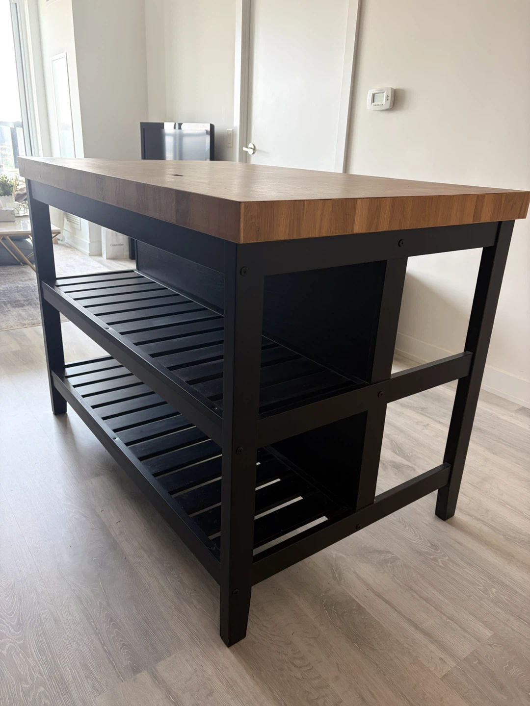 IKEA VADHOLMA Kitchen Island – Black/Oak - photo 3