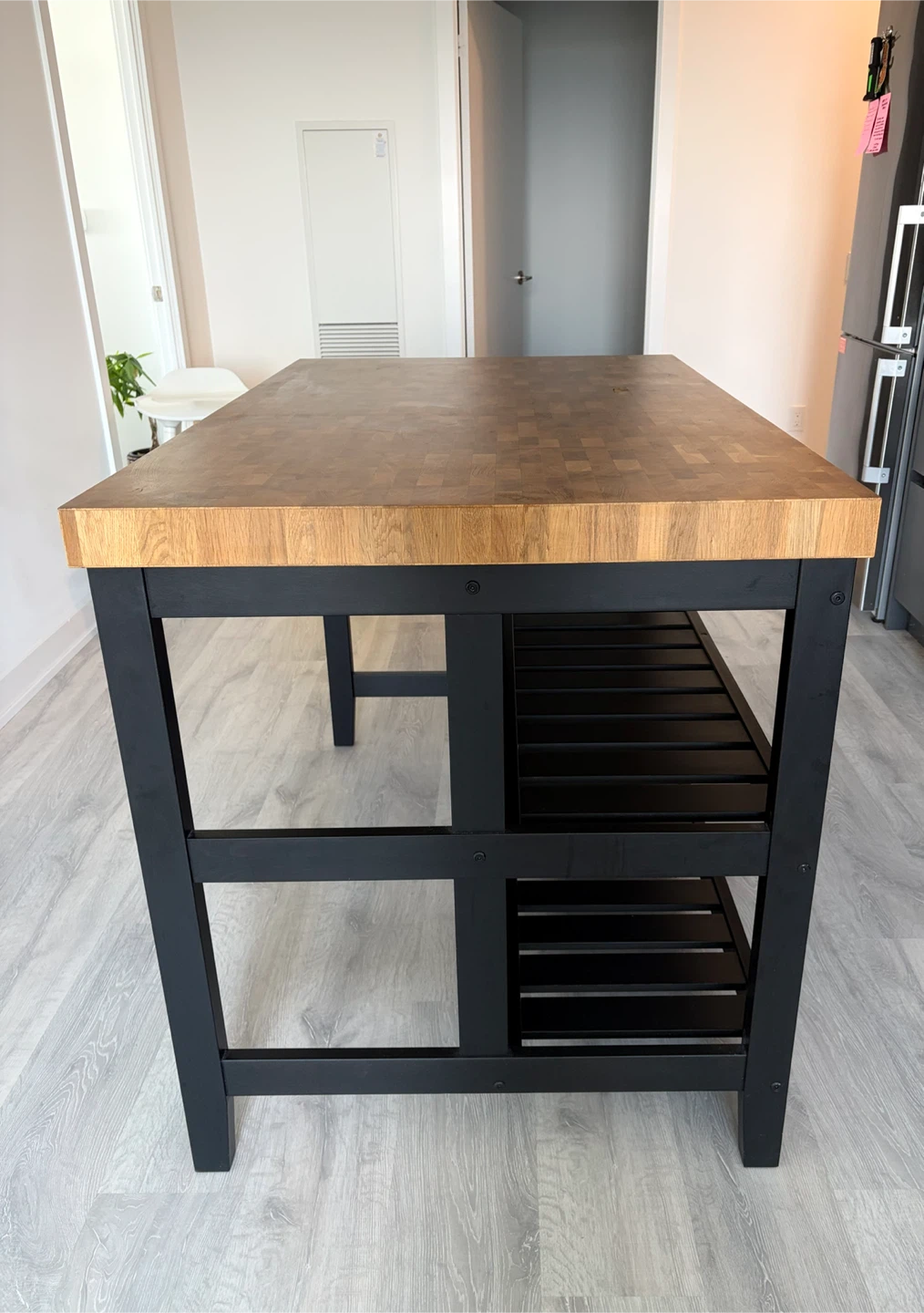 IKEA VADHOLMA Kitchen Island – Black/Oak - photo 4