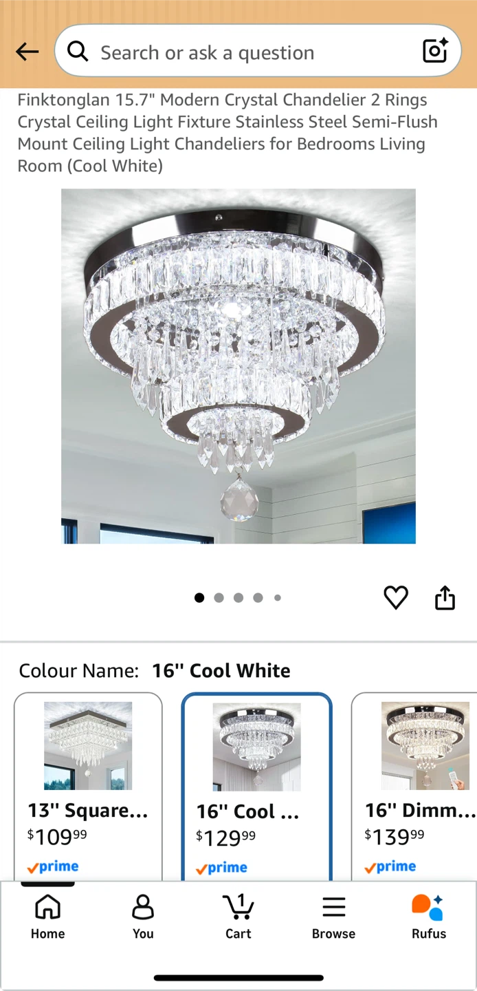 New Crystal Chandelier