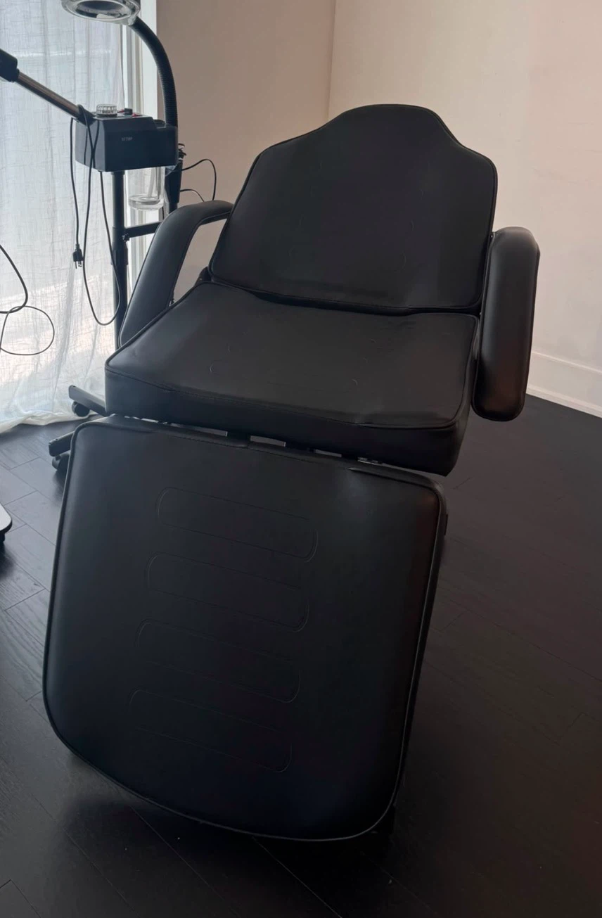Black Massage Esthetician Chair with Detachable Armrests - photo 2