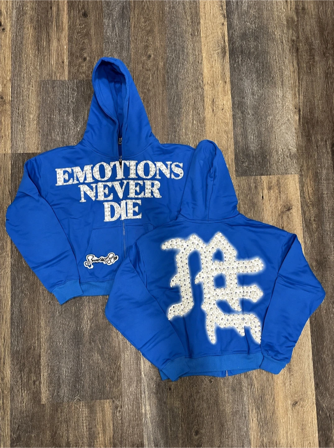 Mixed Emotions Blue Hoodie