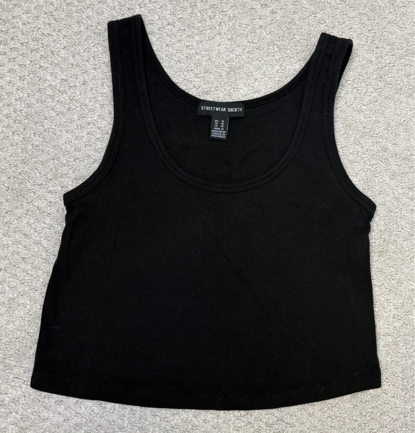 Streetwear Society Black Tank Top