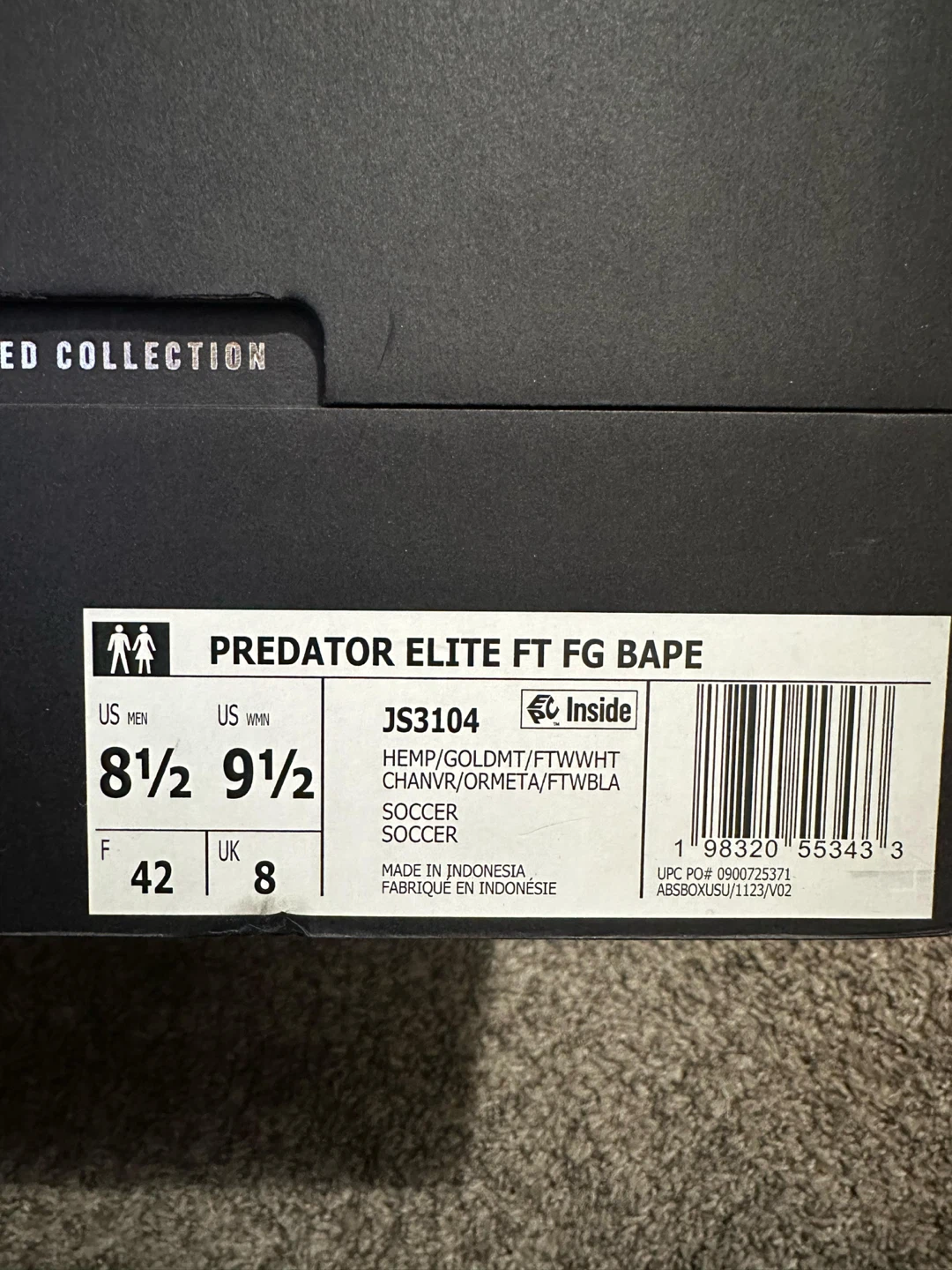 Adidas Predator Elite FG Bape Soccer Cleats