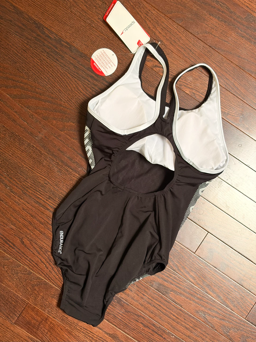 NEW: Speedo Women’s Medium Endurance+ Black One-Piece Swimsuit - photo 2